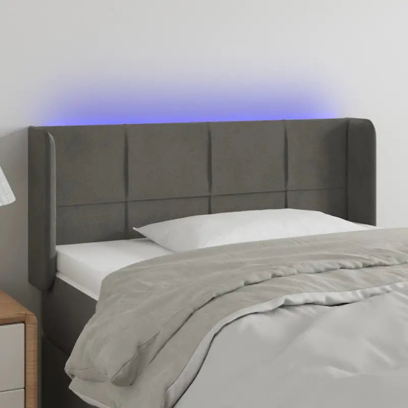 Stijlvol LED Hoofdbord voor een Modern Slaapkamer Accessoire - Donkergrijs / 83 x 16 x 78/88 cm / 1 - Hoofdborden