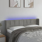 Stijlvol LED Hoofdbord voor een Modern Slaapkamer Accessoire - Lichtgrijs / 147 x 16 x 78/88 cm / 1 - Hoofdborden