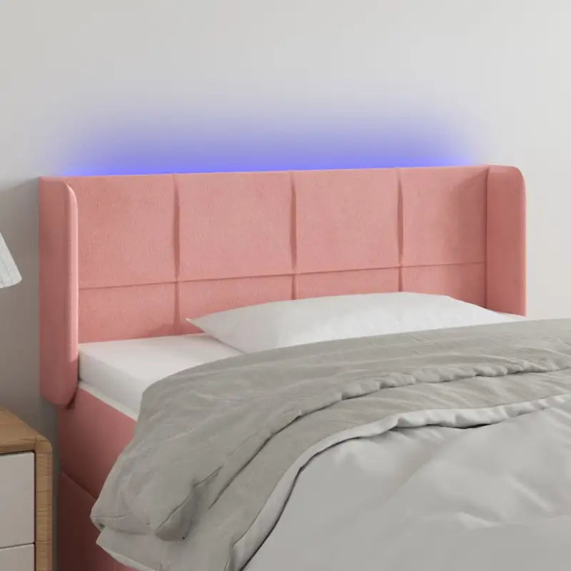 Stijlvol LED Hoofdbord voor een Modern Slaapkamer Accessoire - Roze / 93 x 16 x 78/88 cm / 1 - Hoofdborden en voetborden