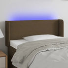 Stijlvol LED Hoofdbord voor een Moderne Slaapkamer - Donkerbruin / 83 x 16 x 78/88 cm / 1 - Hoofdborden en voetborden