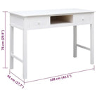 Stijlvol massief paulowniahout bureau voor een elegant interieur - Bureaus