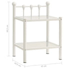 Stijlvol nachtkastje met metalen frame voor een modern interieur - Nachtkastjes