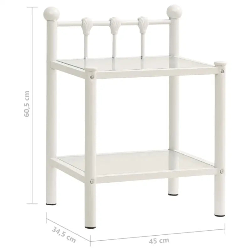 Stijlvol nachtkastje met metalen frame voor een modern interieur - Nachtkastjes