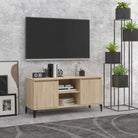 Stijlvol Tv-meubel met metalen poten en industriële charme - Sonoma eiken / 1 - Tv-meubels