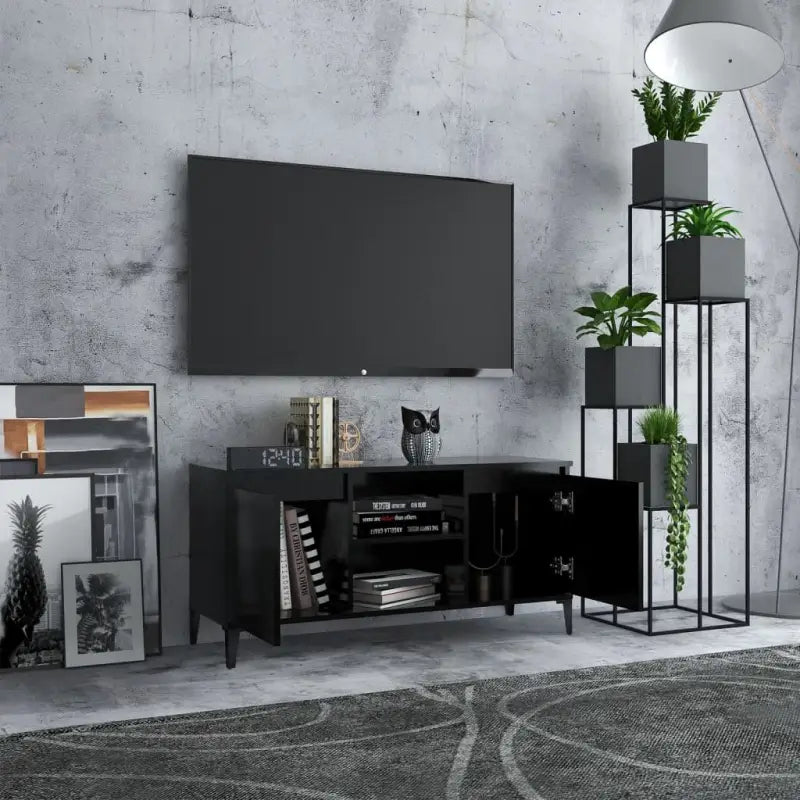 Stijlvol Tv-meubel met metalen poten en industriële charme - Tv-meubels