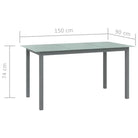 Stijlvolle aluminium tuintafel voor tuin balkon of terras - Tuintafels