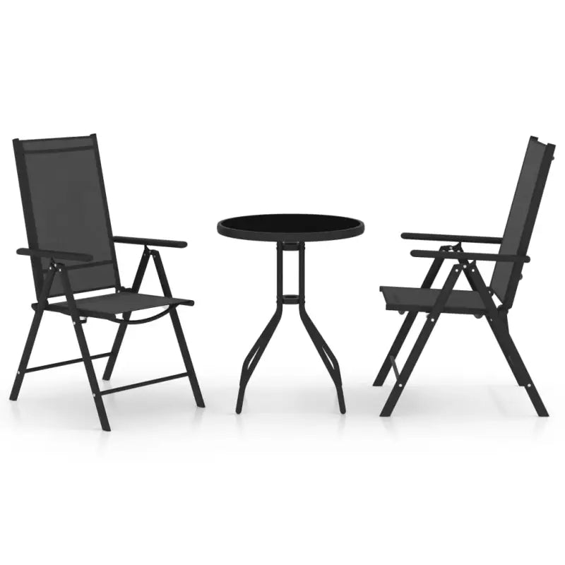 Stijlvolle en duurzame tuinset voor terras of tuin - Zwart - Tuinsets