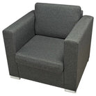 Stijlvolle fauteuil met houten frame en verchroomde poten voor elk interieur - Fauteuils & Relaxfauteuils
