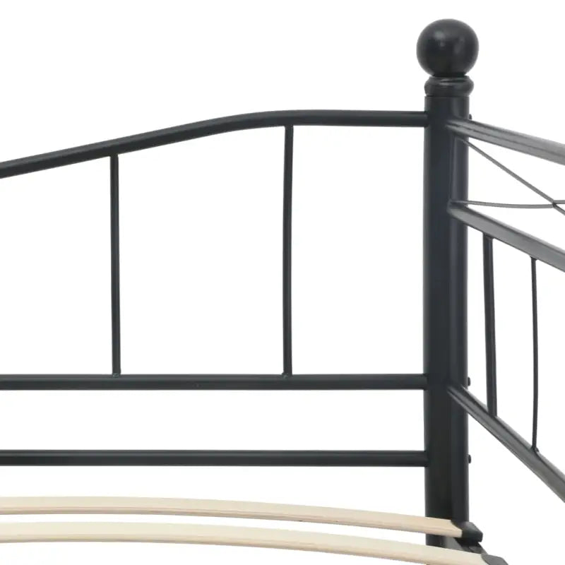 Stijlvolle metalen bedbank met uitschuifbed en wielen - Bedden & bedframes