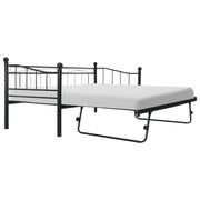 Stijlvolle metalen bedbank met uitschuifbed en wielen - Bedden & bedframes