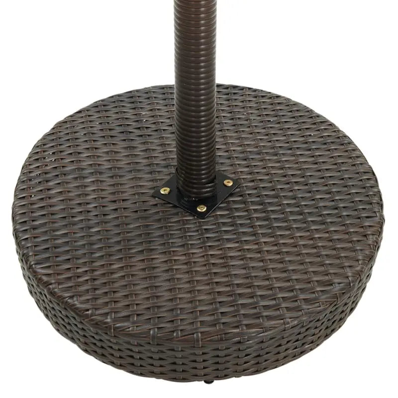 Stijlvolle poly rattan tuintafel met stevig stalen onderstel - Tuintafels