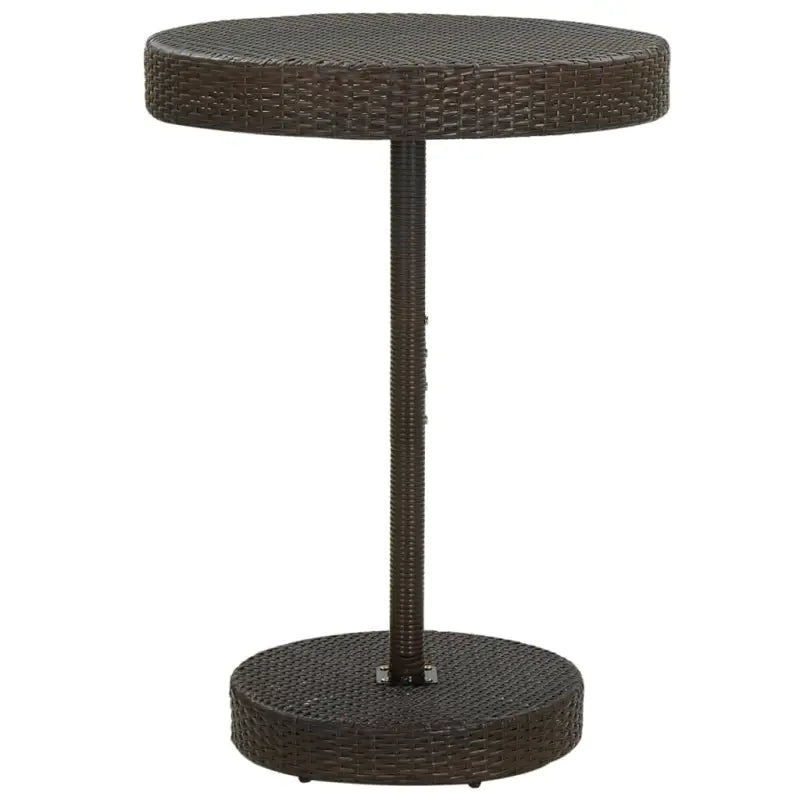 Stijlvolle poly rattan tuintafel met stevig stalen onderstel - Tuintafels