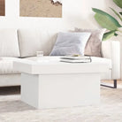 Stijlvolle salontafel van bewerkt hout voor een elegante woonkamer - Wit / 1 / 100 cm - Salontafels