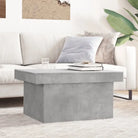 Stijlvolle salontafel van bewerkt hout voor een elegante woonkamer - Betongrijs / 1 / 80 cm - Salontafels