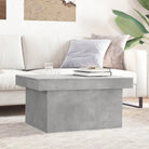 Stijlvolle salontafel van bewerkt hout voor een elegante woonkamer - Betongrijs / 1 / 100 cm - Salontafels