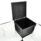 Stijlvolle tuinset met gepoedercoat stalen frame en eenvoudig schoon maken - Tuinsets