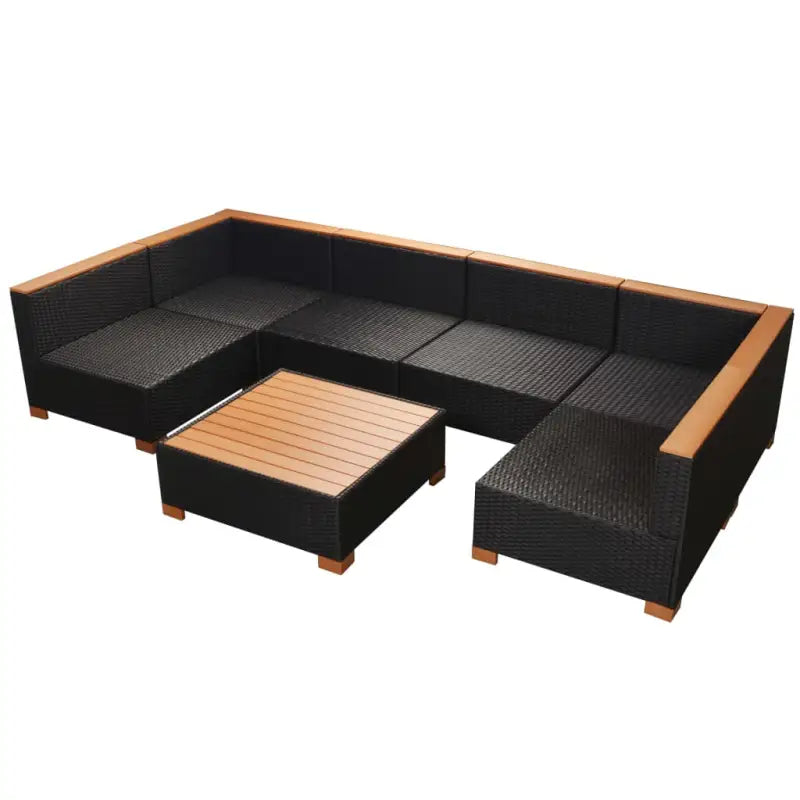 Stijlvolle tuinset met makkelijk schoon PE rattan en gepoedercoat stalen frame - Tuinsets