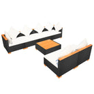 Stijlvolle tuinset met makkelijk schoon PE rattan en gepoedercoat stalen frame - Tuinsets