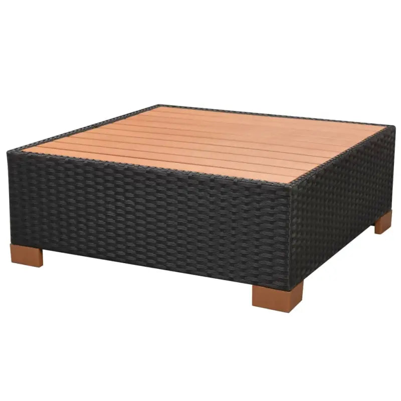 Stijlvolle tuinset met makkelijk schoon PE rattan en gepoedercoat stalen frame - Tuinsets
