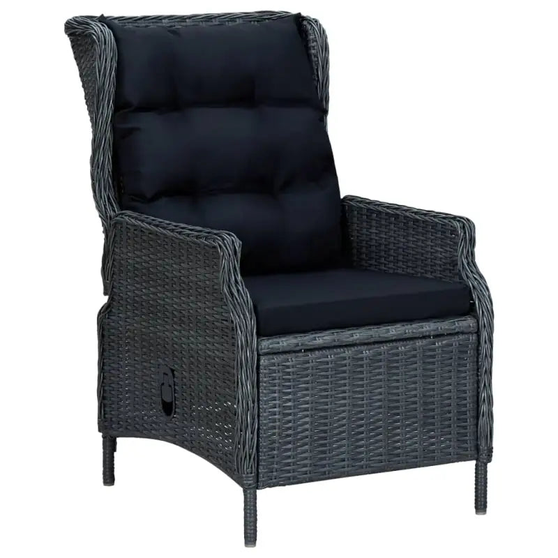 Stijlvolle tuinset met poly rattan en gepoedercoat staal - Tuinsets