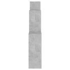 Stijlvolle wandplank van bewerkt hout voor organisatie en decoratie - Betongrijs / 1 - Wandplanken