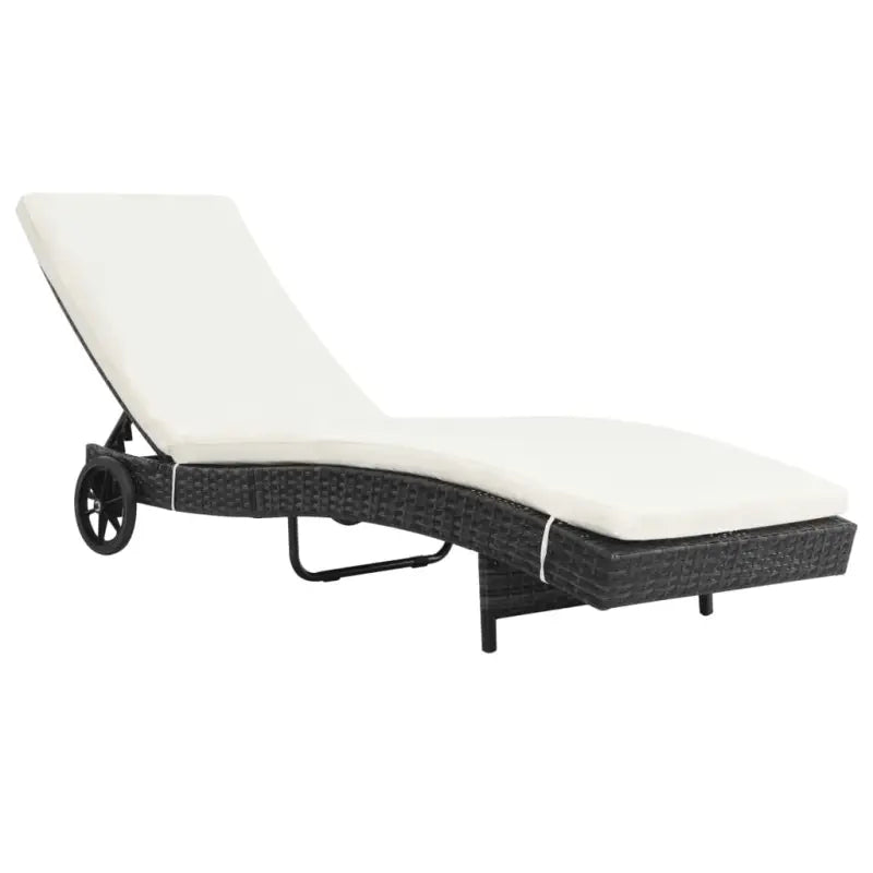 Stijlvolle waterbestendige ligstoelen voor in de tuin of op het terras - Zwart / 1 - Ligstoelen