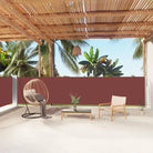 Stijlvolle zijluifel voor privacy en bescherming op je terras - Bruin / 140 x 1000 cm / 1 - Parasols en zonneschermen