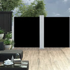 Stijlvolle zijluifel voor privacy en bescherming op je terras - Zwart / 140 x 600 cm / 1 - Parasols en zonneschermen