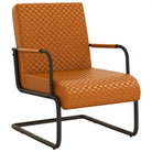 Stoel met Industrieel Design en Metalen Frame - Bruin / 1 - Fauteuils & Relaxfauteuils