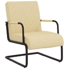 Stoel met Industrieel Design en Metalen Frame - Crème / 1 - Fauteuils & Relaxfauteuils