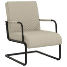 Stoel met Industrieel Design en Metalen Frame - Lichtgrijs / 1 - Fauteuils & Relaxfauteuils