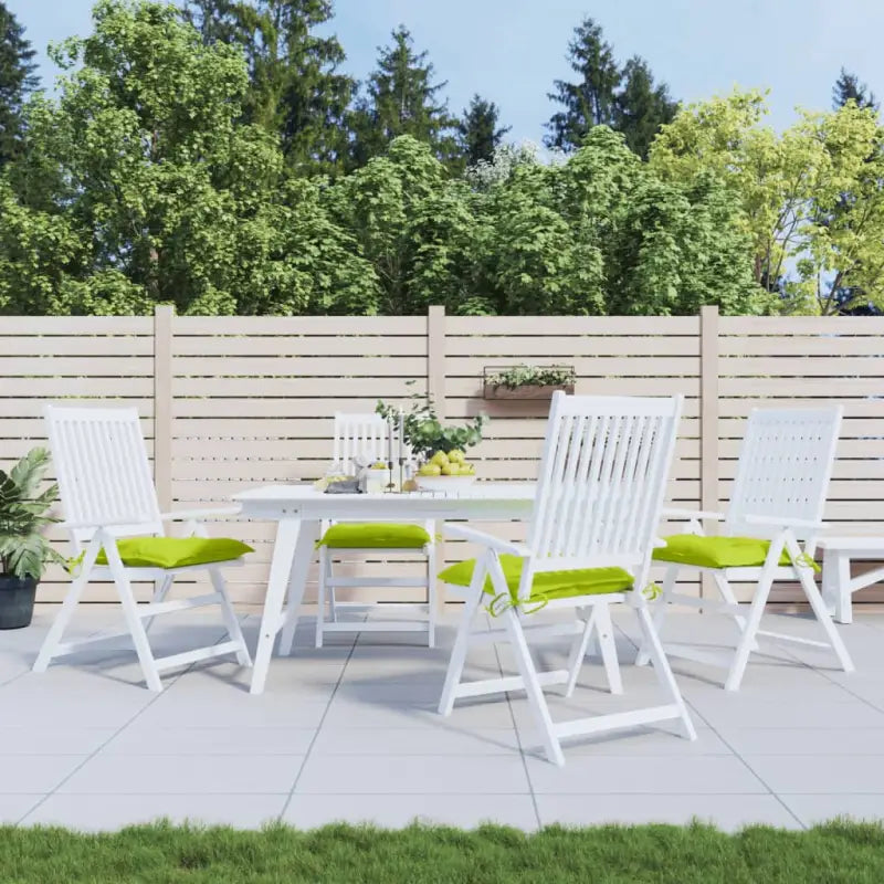 Stoelkussens in oxford stof voor een frisse uitstraling en behoud van oorspronkelijke vorm - Heldergroen / 40 x 40 x 7