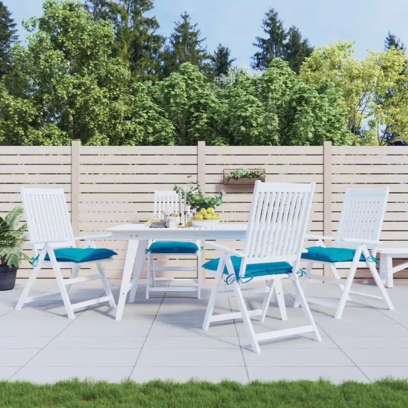 Stoelkussens in oxford stof voor een frisse uitstraling en behoud van oorspronkelijke vorm - lichtblauw / 50 x 50 x 7