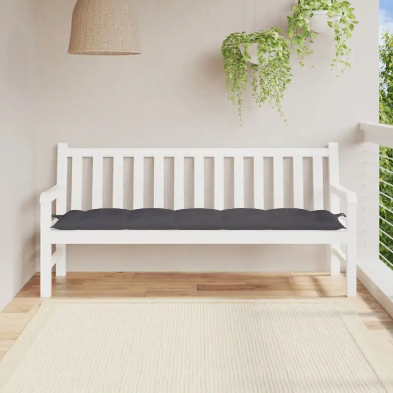 Stoelkussens met frisse uitstraling en duurzame oxford stof - Antraciet / 180 x 50 x 7 cm / 1 - Stoelkussens