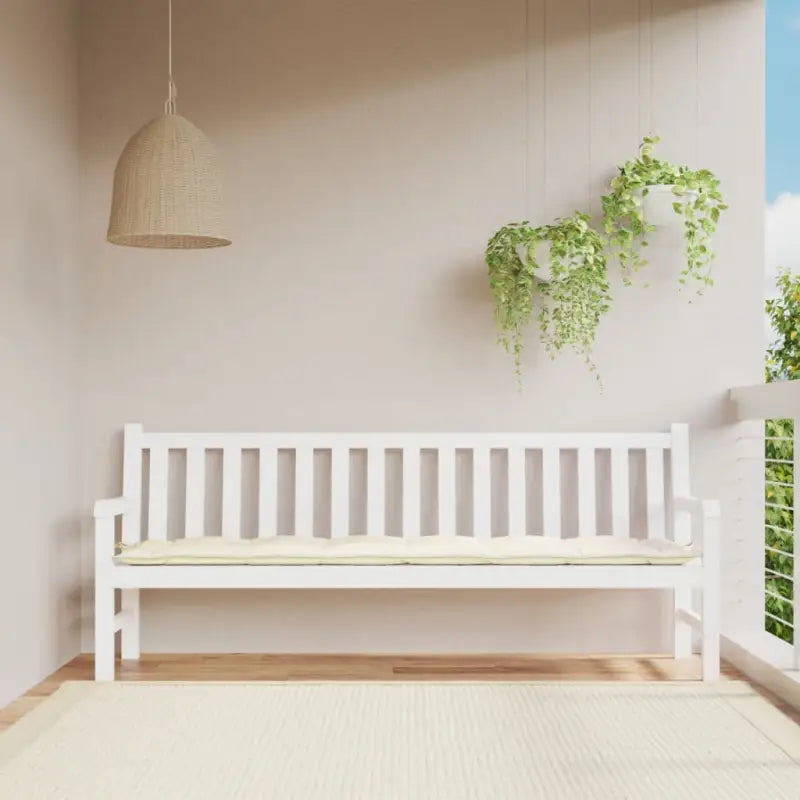 Stoelkussens met frisse uitstraling en duurzame oxford stof - Crème / 200 x 50 x 7 cm / 1 - Stoelkussens