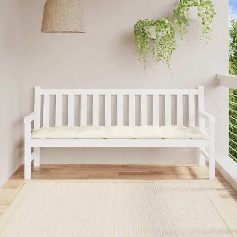 Stoelkussens met frisse uitstraling en duurzame oxford stof - Crème / 180 x 50 x 7 cm / 1 - Stoelkussens