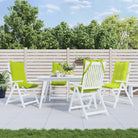 Stoelkussens met hoge rug van oxford stof voor een frisse uitstraling - Heldergroen / 4 / with 2 elastic straps