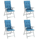 Stoelkussens met hoge rug voor een frisse uitstraling en oorspronkelijke vorm - blauw mix / 120 x 50 x 4 cm / 4