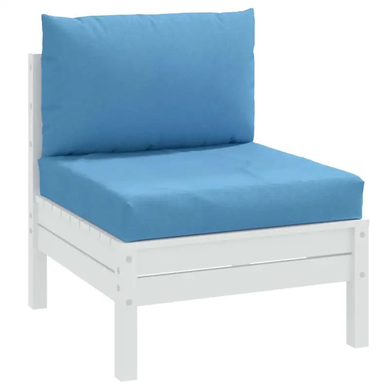 Stoelkussens met holle vezel voor een frisse uitstraling in je buitenruimte - Blauw / 1 / Middenbank - Stoelkussens