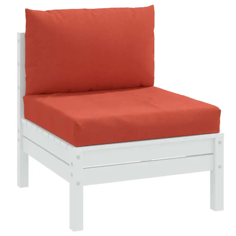 Stoelkussens met holle vezel voor een frisse uitstraling in je buitenruimte - Rood / 1 / Middenbank - Stoelkussens