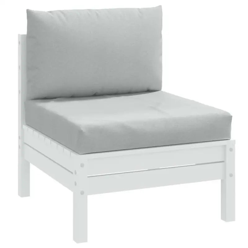 Stoelkussens met holle vezel voor een frisse uitstraling in je buitenruimte - Lichtgrijs / 1 / Middenbank - Stoelkussens