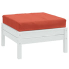Stoelkussens met holle vezel voor een frisse uitstraling in je buitenruimte - Rood / 1 / Voetensteun - Stoelkussens