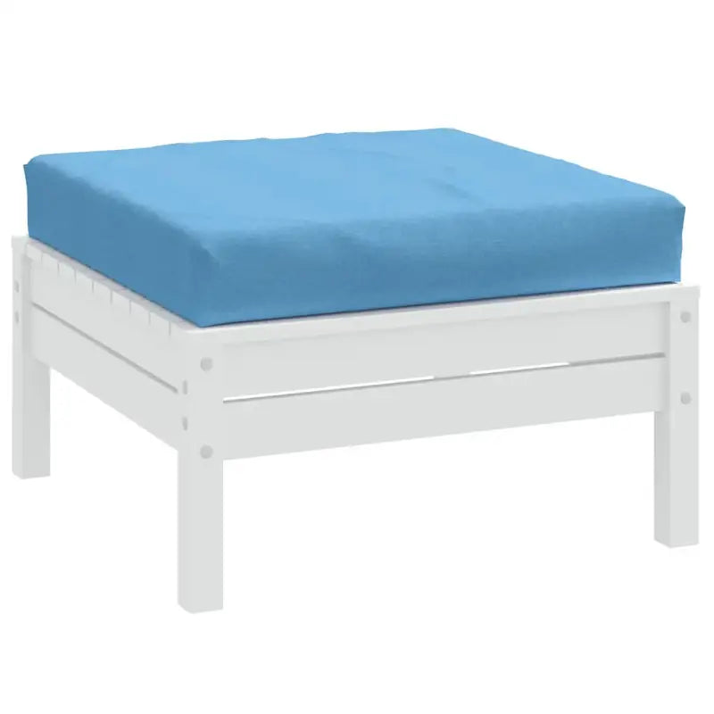Stoelkussens met holle vezel voor een frisse uitstraling in je buitenruimte - Blauw / 1 / Voetensteun - Stoelkussens