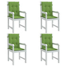 Stoelkussens met lage rug voor een frisse uitstraling en oorspronkelijke vorm - groen mix / 100 x 50 x 4 cm / 4