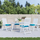 Stoelkussens van Oxford stof voor een frisse uitstraling en behoud van oorspronkelijke vorm - lichtblauw / 40 x 40 x 7