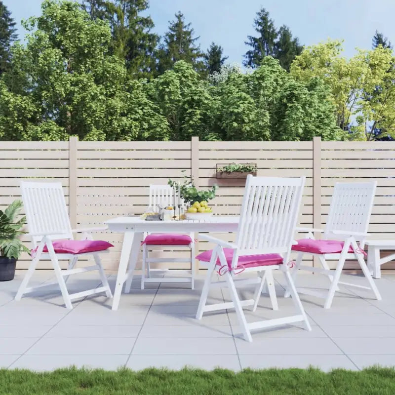 Stoelkussens van Oxford stof voor een frisse uitstraling en behoud van oorspronkelijke vorm - Roze / 50 x 50 x 7 cm / 4