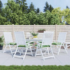 Stoelkussens van Oxford stof voor een frisse uitstraling en behoud van oorspronkelijke vorm - Bladpatroon / 40 x 40 x 7