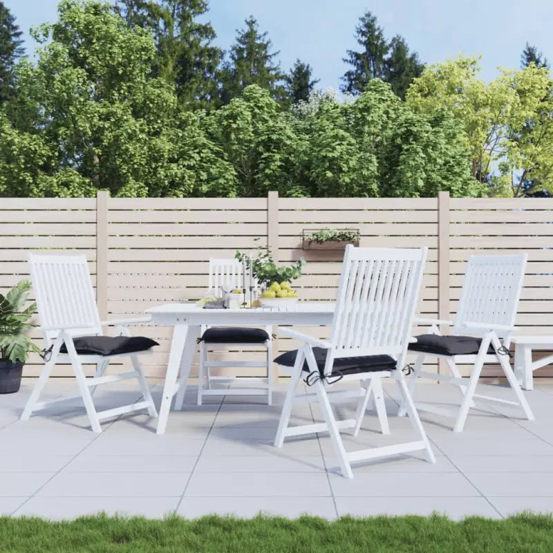 Stoelkussens van Oxford stof voor een frisse uitstraling en behoud van oorspronkelijke vorm - Antraciet / 40 x 40 x 7