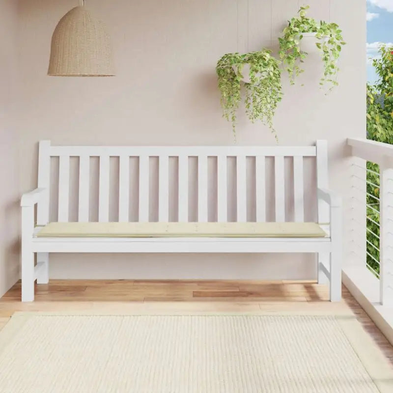 Stoelkussens van oxford stof voor een frisse uitstraling in je tuin - Crème / 200 x 50 x 3 cm / 1 - Stoelkussens
