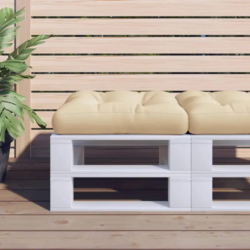 Stoelkussens van oxford stof voor een frisse uitstraling met holle vezel - Beige / 1 - Stoelkussens